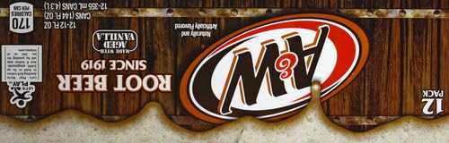 A&W Root Beer Cans | 12 fl. oz. | 12 Pack | Pack of 2
