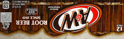 A&W Root Beer Cans | 12 fl. oz. | 12 Pack | Pack of 2