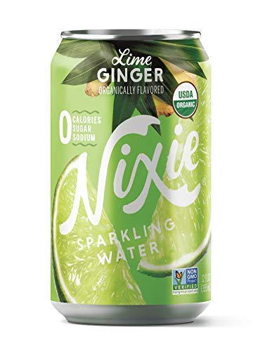 Nixie Organic Lime Ginger Sparkling Water 8 Pack, 12 FZ