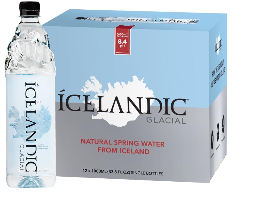 Icelandic Glacial Spring Water, 1 Liter, 33.8 Fl Oz
