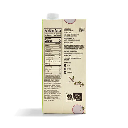 365 by Whole Foods Market, Organic Low Sodium Vegetable Broth, 32 Fl Oz