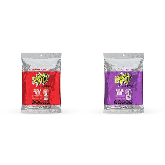 Sqwincher Zero Qwik Stik Sugar Free Watermelon (Pack of 50) and Grape (Pack of 50)