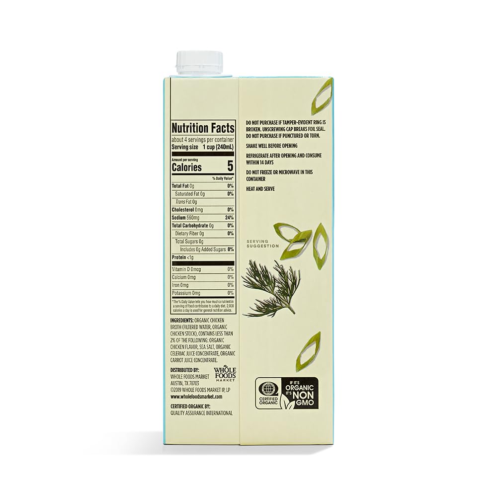 365 by Whole Foods Market, Organic Chicken Broth, 32 oz