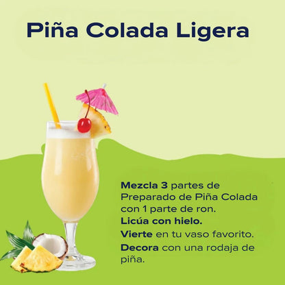 Jordan's Skinny Mixes Pina Colada Mix, Flavored Cocktail Mixer for Drinks, Tropical Drink Flavoring for Cocktails & Mocktails, Low Calorie, Gluten Free, Keto Friendly, 32 Fl Oz, 1 Pack