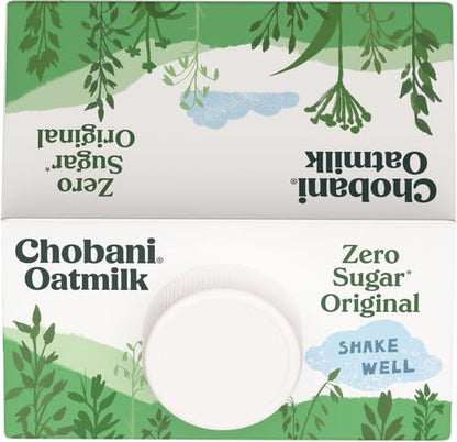 Chobani Oat Milk, Zero Sugar Plain 52 Fl Oz