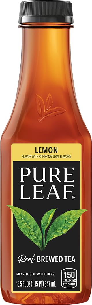 Pure Leaf Iced Tea, Sweetened Lemon Flavor Black Tea, 18.5 oz