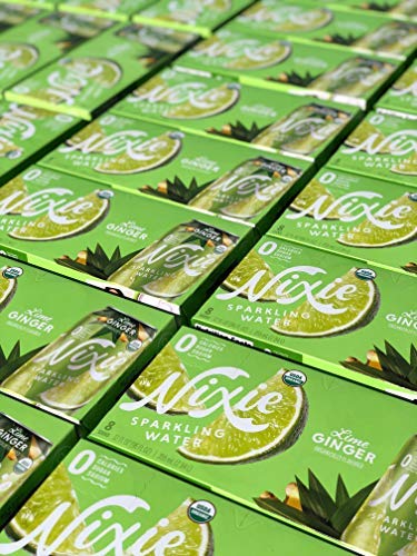 Nixie Organic Lime Ginger Sparkling Water 8 Pack, 12 FZ