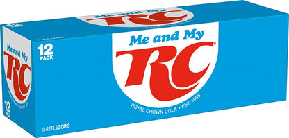 RC Cola Soda, 12 fl. oz. Cans, 12 Pack (Pack of 2)