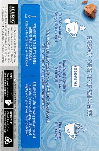 Swiss Miss, Single Serve Hot Chocolate K-Cup Pods Milk Chocolate Hot Cocoa, 10 Count, 0.65 Oz