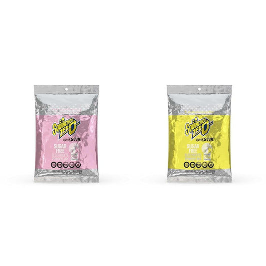 Sqwincher Zero Sugar Free Qwik Stiks - Strawberry Lemonade and Lemonade Flavors (50 count)