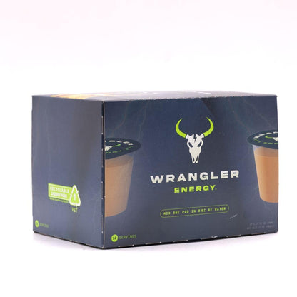 Wrangler Energy by Java House - Single Serve Liquid Energy Drink Concentrate Pods - Peel and Pour - Lightly Sweet Tangy Energy - Pack of 12