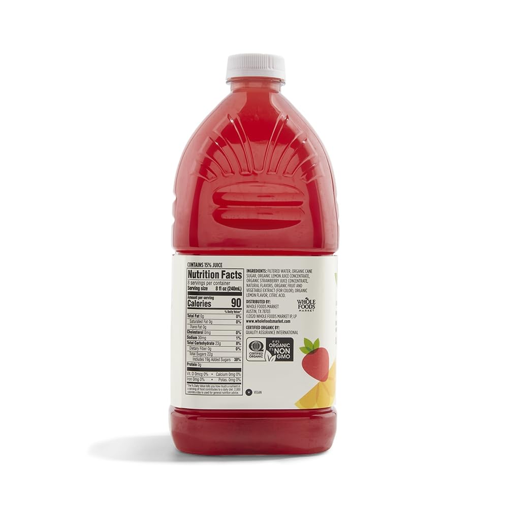 365 by Whole Foods Market Organic Blueberry Lemonade Reduced Sugar Juice, 64 FZ