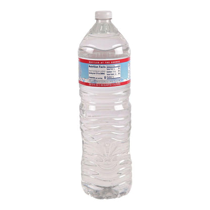 Crystal Geyser, Alpine Spring Water, 1.5 Liter Bottle (Pack of 6)