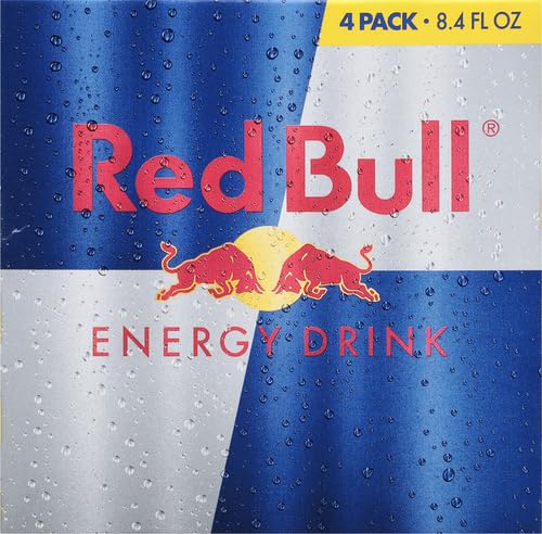 Red Bull Energy Drink with 80mg Caffeine plus Taurine & B Vitamins, 8.4 Fl Oz, Pack of 8 Cans