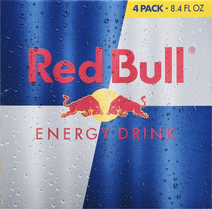 Red Bull Energy Drink with 80mg Caffeine plus Taurine & B Vitamins, 8.4 Fl Oz, Pack of 8 Cans