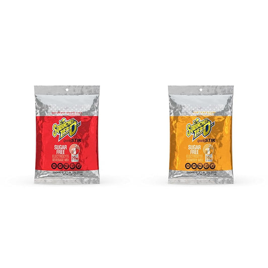 Sqwincher Zero Qwik Stik Sugar Free, Watermelon, .11 Oz (Pack of 50) & Zero Qwik Stik Sugar Free, Orange, .11 0z (Pack of 50)