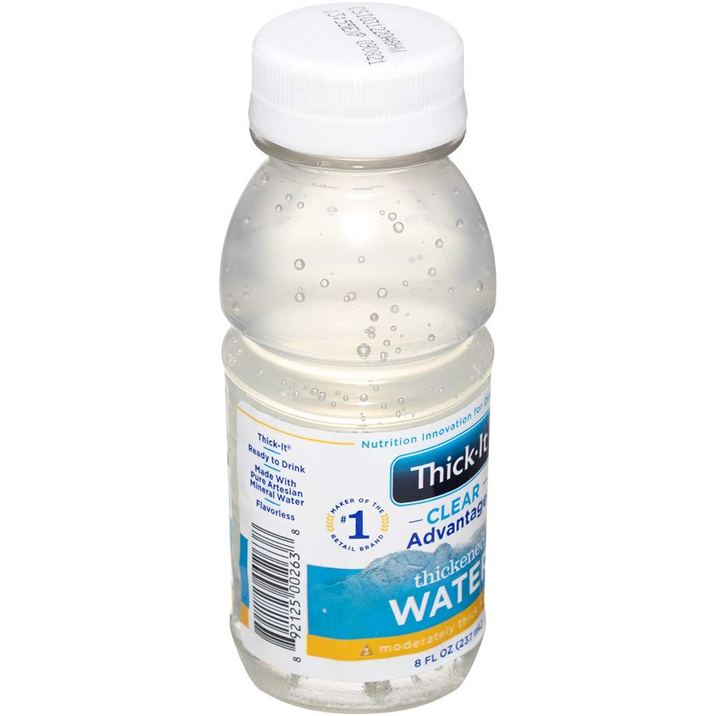 Thick-It Clear Advantage Thickened Water - Moderately Thick/Honey, 8 oz Bottle (Pack of 1)