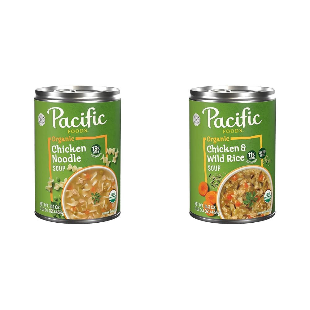 (Bundle of 4) Pacific Foods Organic Soups, Vareity Bundle