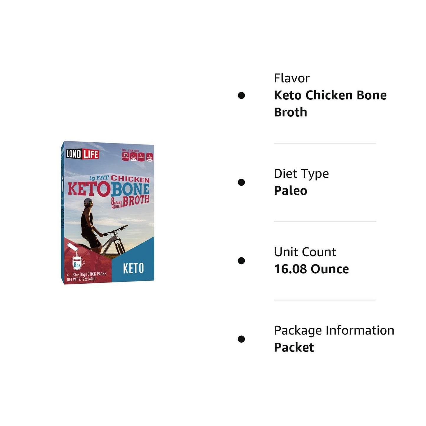 LonoLife Save on Select Chicken Flavored Bone Broth Protein Powders