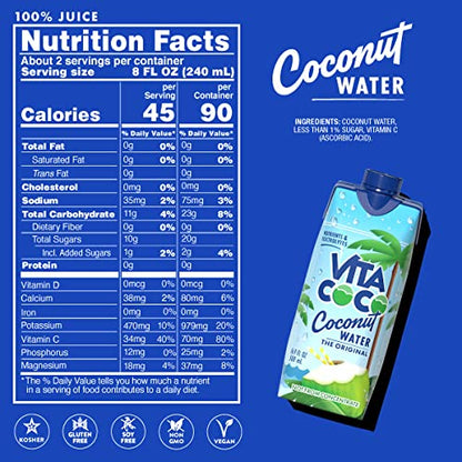 Vita Coco Pure Coconut Water, 16.9 Fl Oz