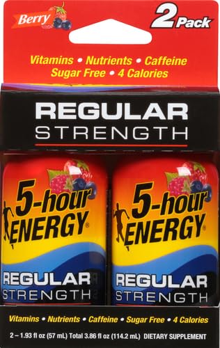 5-hour Energy, Berry Flavor, 2-ct, 1.93 fl oz