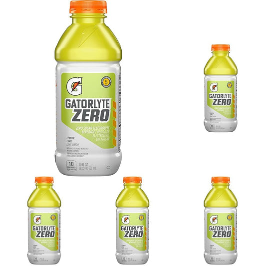 Gatorlyte Zero Lemon Lime 20oz (Pack of 5)
