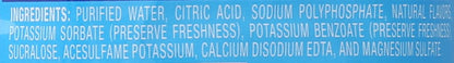 Splash Refresher Acai Grape Flavored Water, 16.9 Fl Oz, Plastic Bottle Pack of 18