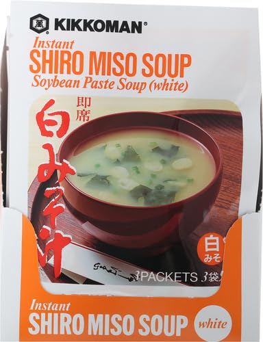 Kikkoman Instant Shiro Miso Soup, 3 ct, 1.05 oz