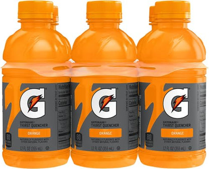 Gatorade Orange Thirst Quencher, 12 Fl Oz Bottles, 6 Pack