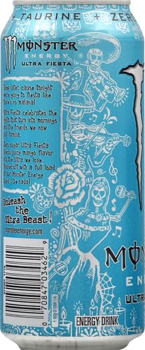 Monster Energy Drink, Ultra Fiesta, 16 fl oz (Pack of 2)
