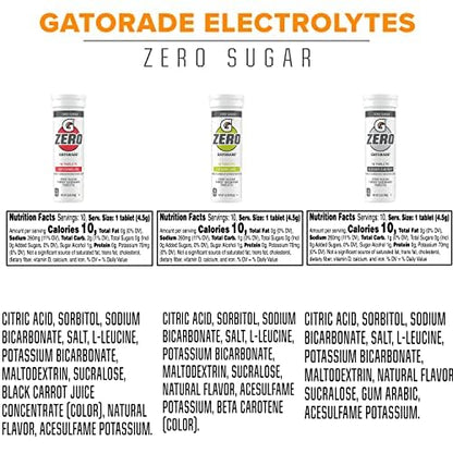 Gatorade Zero Tablets, Variety Pack (Pack of 40)