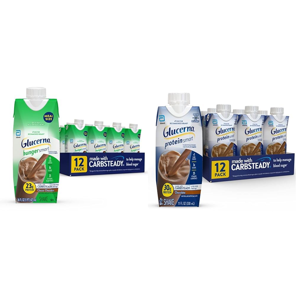 Glucerna Hunger Smart Meal Size Shake, Diabetic Meal Replacement & Protein Smart Nutritional Shake, Diabetic Protein Drink