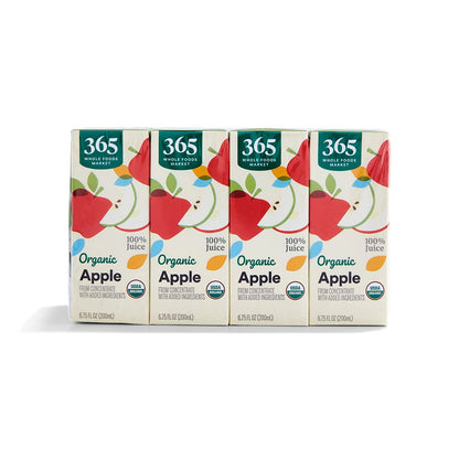 365 by Whole Foods Market Organic Apple Juice Multipack, 6.75 FZ