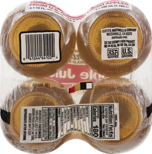 Martinelli's Juice Apple, 4 pk, 10 oz