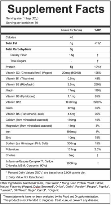Boon Broth - Savory Plant-Based Soup Powder, High Calcium Broth with 72 Trace Minerals - Ideal for Sipping, Fasting, and The Bone Broth Diet - 30 servings