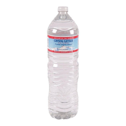 Crystal Geyser, Alpine Spring Water, 1.5 Liter Bottle (Pack of 6)