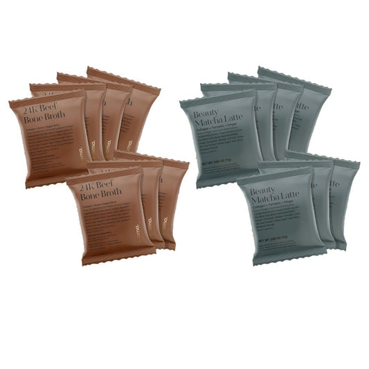 Kroma Ritual Wellness Pack – Grass-Fed Beef Bone Broth + Ceremonial Grade Matcha