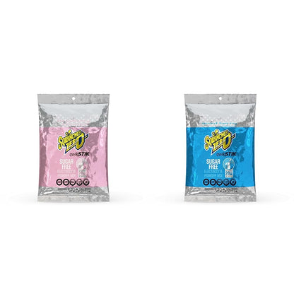 Sqwincher Zero Qwik Stik Sugar Free Electrolyte Hydration Packets, Strawberry Lemonade and Mixed Berry Flavors (50 count each)