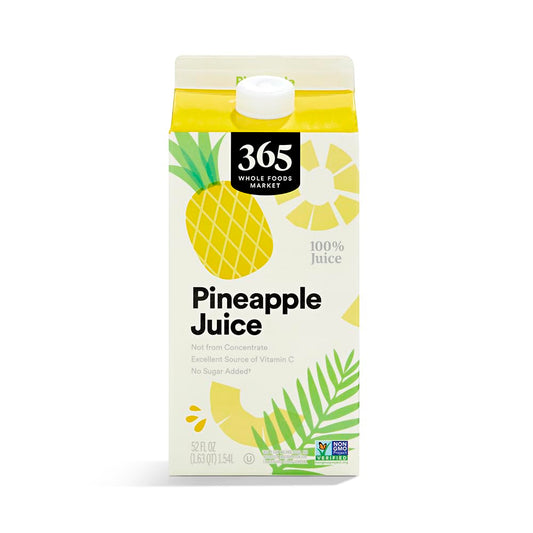 365 By Whole Foods Market, Pineapple Juice, 52 Fl Oz