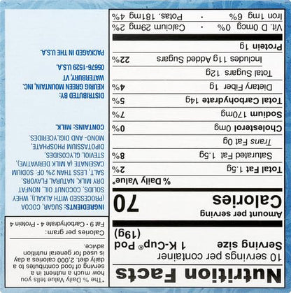 Swiss Miss, Single Serve Hot Chocolate K-Cup Pods Milk Chocolate Hot Cocoa, 10 Count, 0.65 Oz