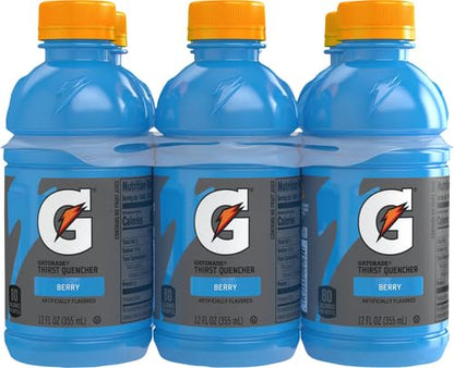 Gatorade Berry Thirst Quencher, 12 Fl Oz Bottles, 6 Pack