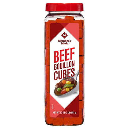 2 Pack: Member's Mark's Chicken Bouillon Cubes and Beef Bouillon Cubes Variety Pack, 32 Oz Each, 1 of Each Flavor. (Bundle of 2), 227 Cubes Per Container