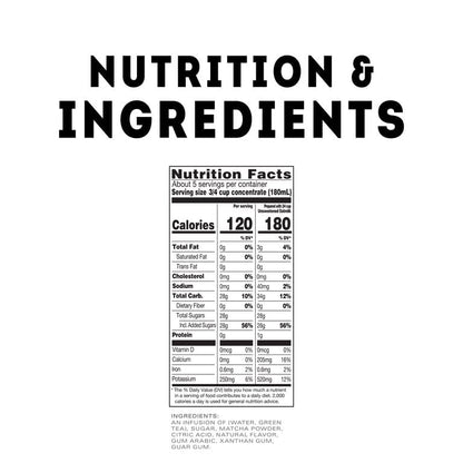 TAZO Strawberry Matcha Concentrate, Easy-to-Serve for Everyday Refreshers and Mocktails, 32 oz Carton