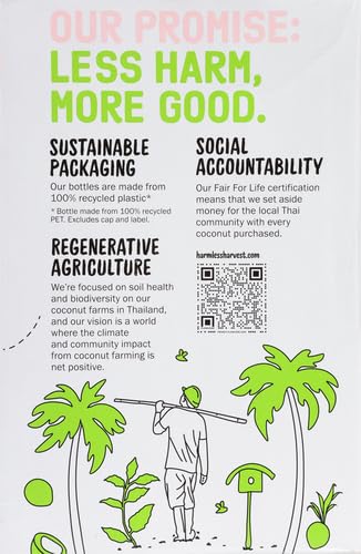 Harmless Harvest Organic Coconut Water, Original, 12 Fl Oz (Pack of 4)