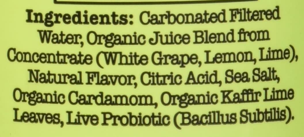 Culture Pop Lemon Lime & Cardamom Probiotic Soda, Plant Based, 12 Fluid Ounces (Pack Of 12)