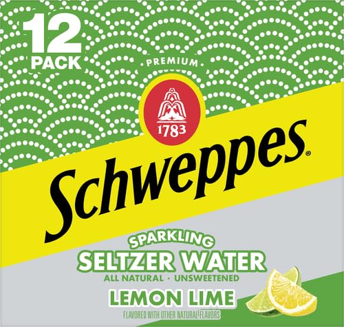 Schweppes Lemon Lime Seltzer, 12 fl oz cans, 12 pack
