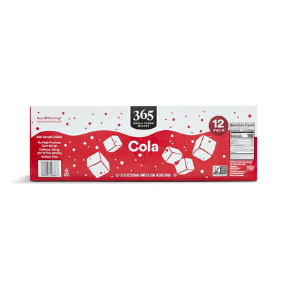 365 by Whole Foods Market Cola, 12 Fl Oz, 12 Pack
