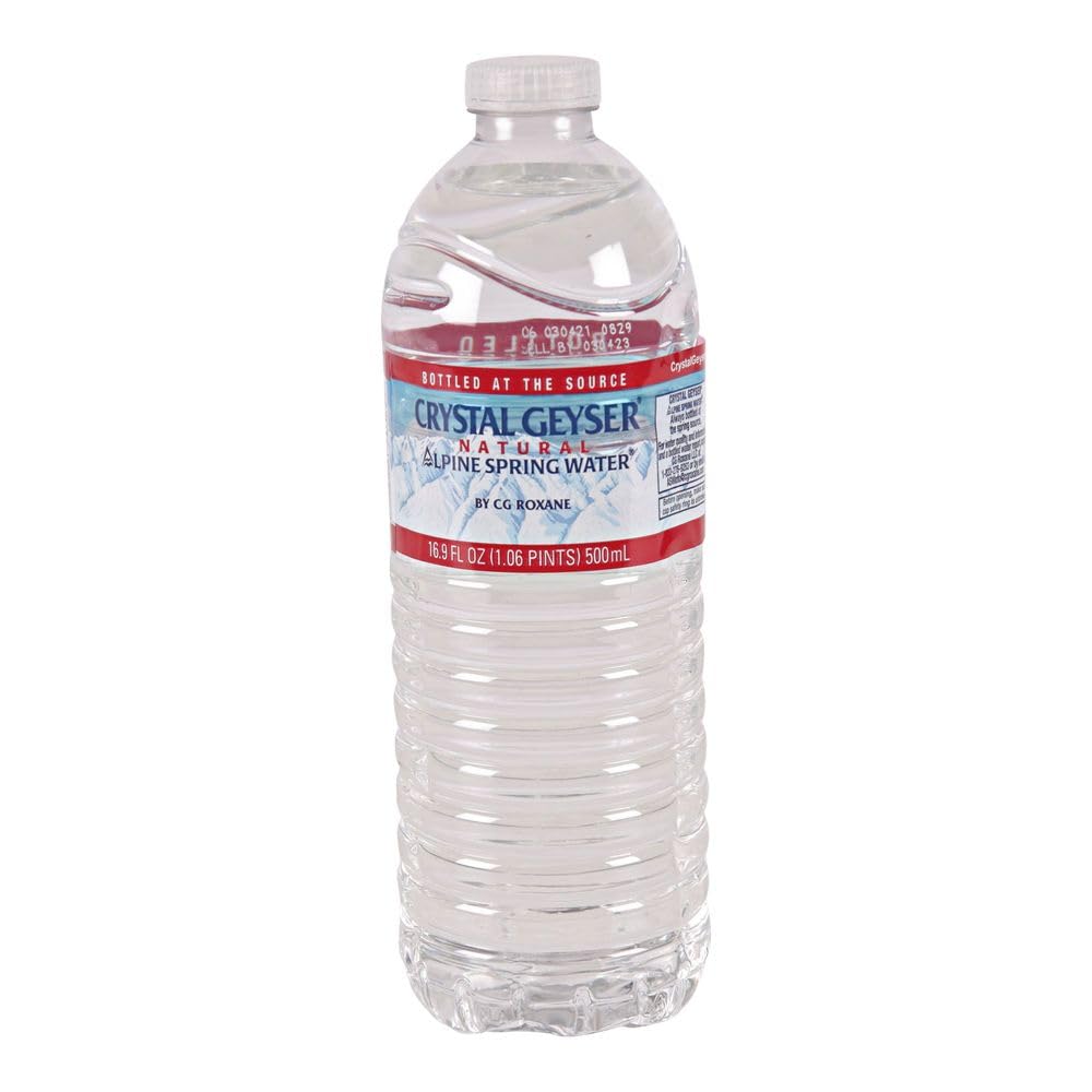 Crystal Geyser, Natural Alpine Spring Water, 16.9 Fl Oz (pack of 6)