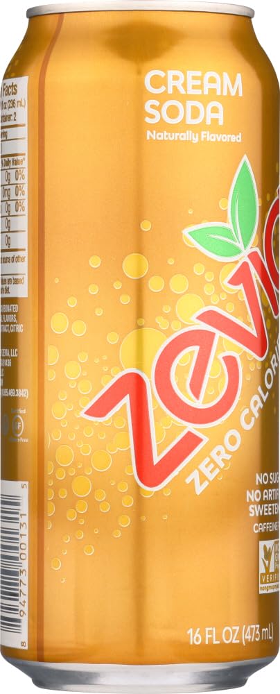 Zevia, Soda Cream SF, 16 Fl Oz
