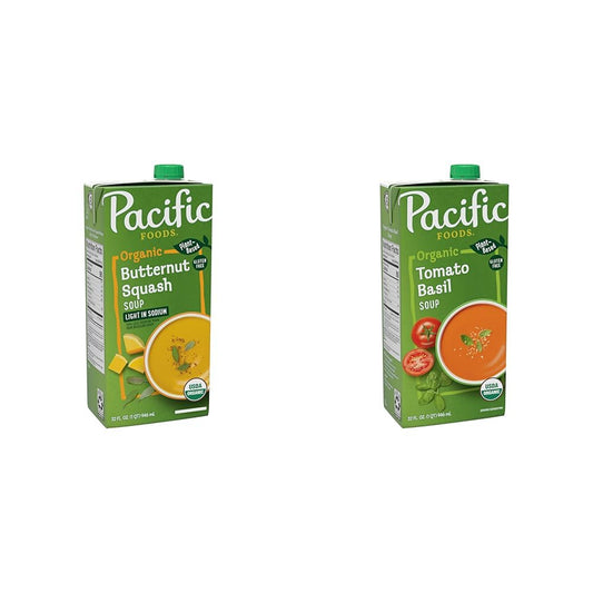 (Bundle of 4) Pacific Foods Organic Soups, 32 oz Cartons